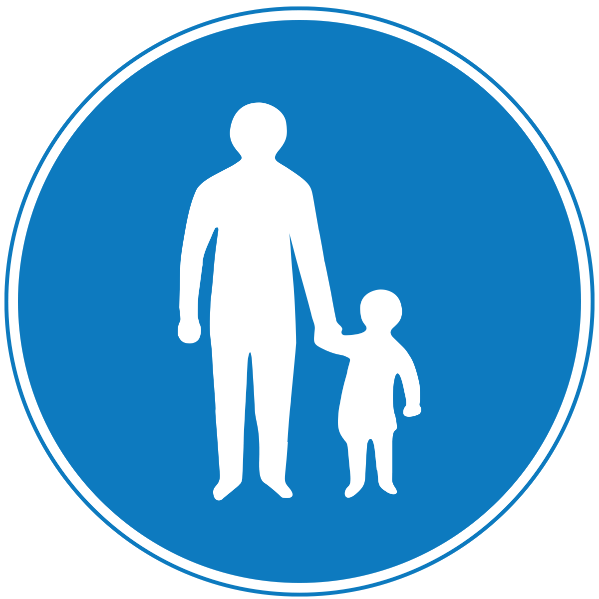 Route to be used by pedestrians only
